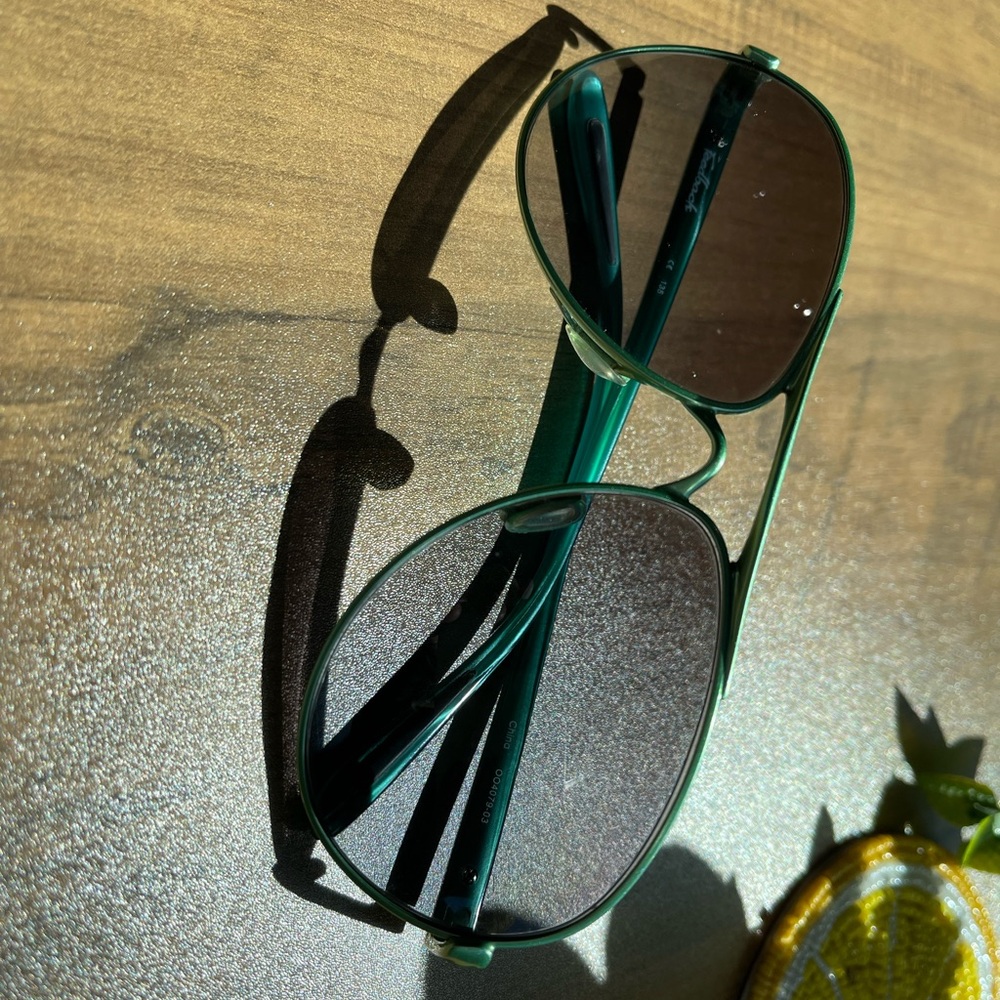 Oakley Green Aviator Sunglasses